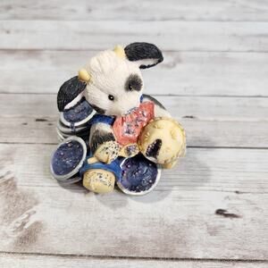 Enesco Mary's Moo Moos Cow Pies Figurine NEW